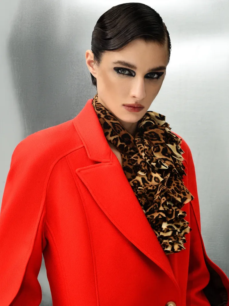 Babukhadia Blazer aus Baumwolle – Rot
