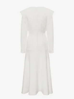 Babukhadia Kleid aus Viskose - Weiß